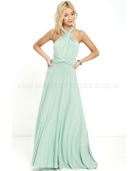 Tricks Of The Trade Light Sage Maxi Dress (Convertible Dress)